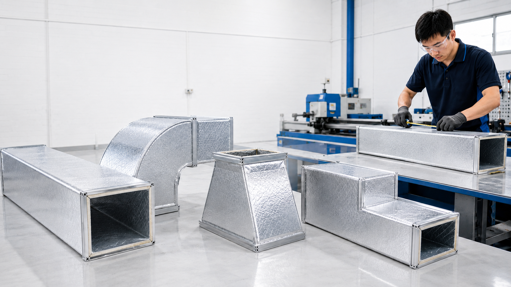 Custom PID ducting fabrication illustration